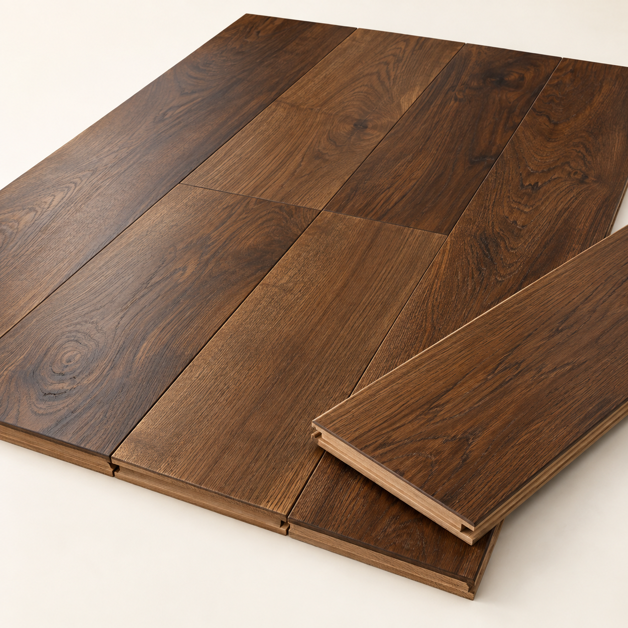 Wide-Plank Hardwood Floorboard